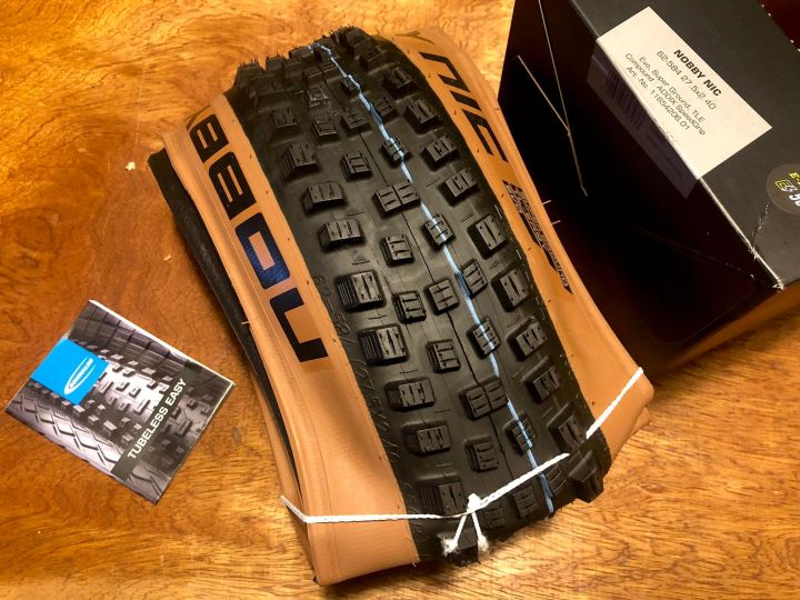 Schwalbe Nobby Nic S/Ground SpGrip TLE 27.5x2.40 Fold Brnz cycle bike