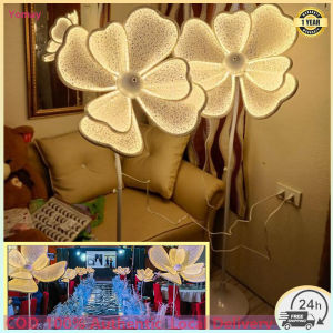 Peony Flower Petals Wedding Props Wedding Road Leads Lace Luminous Wrought Iron Stage Lighting Scene Floor Light