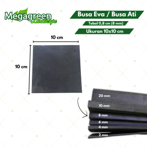 Busa Eva / Busa Ati / Sponge Eva / Eva Foam / Ukuran 10x10 cm / Tebal 08 cm (8 mm) / Busa Ati Serbaguna