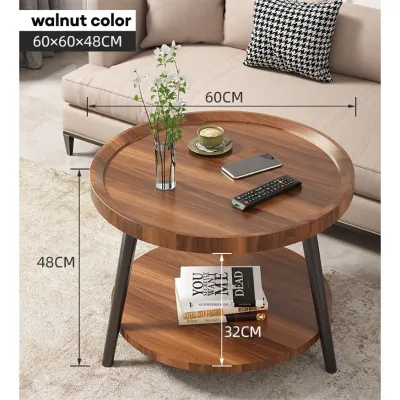 Spot Nordic minimalist small apartment coffee table balcony round living room double-storey side table B&B bedside mat small round table