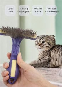 Pet Hair Comb Hair Knot Untagle Comb Dog Cat Grooming Cleaning Brush Comb Hair Fur Shedding Tool Dog Brush Pet Comb