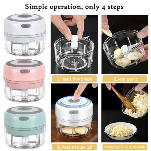 FELICE Wireless Electric Garlic Masher Garlic Chopper Food USB Chili Blender electric garlic masher mini garlic chopper