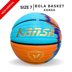 BOLA BASKET KULIT OLAHRAGA KANSA LAMBAI BASKETBALL SIZE 7 INDOOR OUTDOOR FREE PENTIL JARING