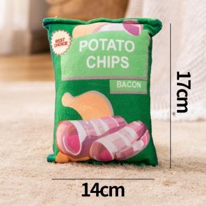 meilovmao Plush Chew Toy Pillow Crunch Sound Washable Bite Resistant Training Interactive For Cat Anjing Rumah Tangga