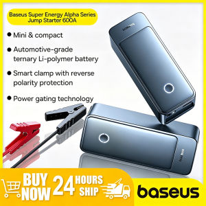 (Local-Stock)Baseus 6000mAh Car Jump Starter 600A Car Booster Device Charger Battery less Portable Car Starting for Emergency Device