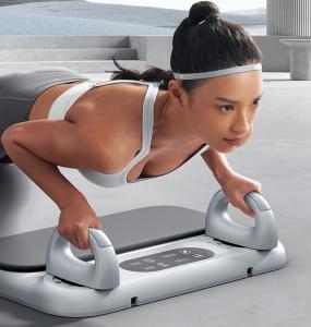 AdjustablNEW 6-in-1 Premium Push-Up Board & Ab Wheel Set – Multifunctional Home Workout Equipment for Strength Training Calisthenics Core & Full-Body Workouts – Includes Plank Boare Core Strength Trainer Board with Resistance Bands for Full Body Workout