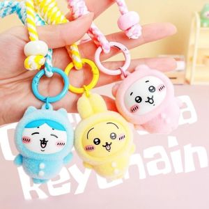 Anime Chiikawa Keychain Dolls Cartoon Usagi Hachiware Lanyard Car Bag Ornament Hanging Decoration Couple Toy Girls Gifts Wholesale