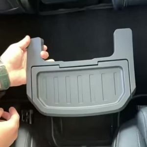 Suitable for 2025 2026 Tesla Model YL 6-seater version/Model Y Juniper TPE flip-top storage 2nd Row Seat Garbage Can Car storage accessories