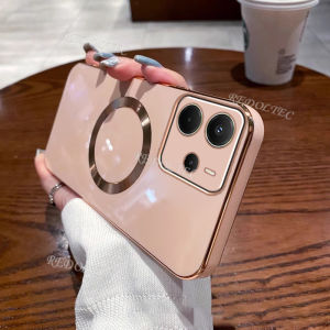 For Redmi Note 14 5G 4G Case Ultra Thin Solid Color Electroplated Casing For Xiaomi Redmi Note14 RedmiNote14 With Magnetic Ring Wireless Charging Phone Cover
