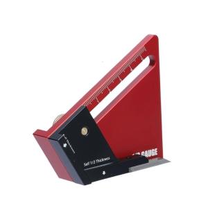 Precisions 1/2 trung tâm máy đo độ sâu cho công cụ gia công gỗ với thang đo hệ mét và trung tâm đánh dấu hướng dẫn cho tablesaw khoan