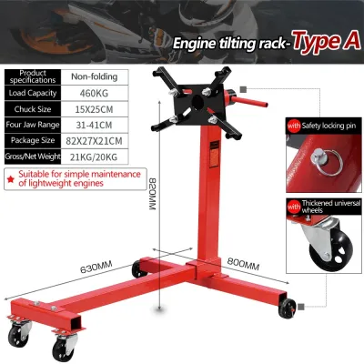 CHUANGCHAO 1000 LBS 2000LBS Engine Stand 360 Degree 1250LBS Racing Engine Overturn Bracket Stand Maintenance Equipment Car Tools