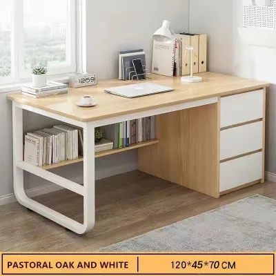 Computer Desk With Drawer Wooden Desk For Bedroom Study Table Writing Table Computer Desk Study Home Office Table Storage Table