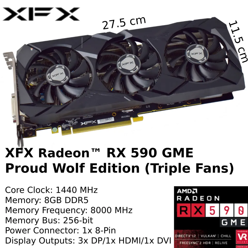 🔥AMD Radeon™ RX 590 GME 8GB GDDR5🔥SAPPHIRE XFX Dual/Triple Fan