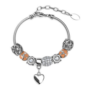 Her Jewellery Bellissa Charm Bracelet - Luxury Crystal Embellishments plated with 18K Gold