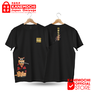 KANEMOCHI T-SHIRT / KAOS JAPAN LUXURY SAMURAI NEKO (BLACK) High Motif Nyaman Pria Sablon Kaos Distro Atasan Katun Keren Hitam Jepang - OLEH OLEH JEPANG - SOUVENIR JEPANG-ATASAN PRIA DAN WANITA-T-SHIRT BAHAN PREMIUM