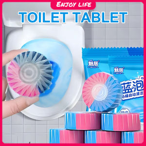 10PCS/500g/pack Toilet Cleaning Tablets Toilet Bowl Cleaner Automatic Tank Bowl Two-tone Cleaning Toilet Expert Flush Deodorizes