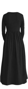 STARWEAR KIDS Little Girl Long Sleeve Maxi Dress with Pocket
