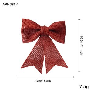 MODERNLUX Chất liệu vải bố thô Vật trang trí hình nơ Giáng sinh Nhựa Hình nơ  dây chuyền treo cây thông Noel  Dây treo Trang trí nơ theo mùa Đồ trang trí cây thông Noel