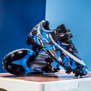 Childrens Velcro Football Shoes Kids Soccer Cleats for Boys and Girls Youth Football Cleats Outdoor Athletic Training Shoes