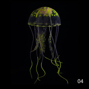 TIDJANI Artificial Swim Glowing Effect Jellyfish Aquarium Decoration Fish Tank Underwater Live Plant Luminous Ornament Aquatic Landscape