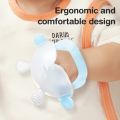 【WITH BOX】 Rabbit Sleeve Hand Teether PP Silica Fruit Can Be Sterilized at High Temperature. 