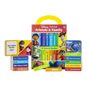 Disney Classics My First Library Busy Day Early Learning Set with 12 Board Books Suitable For Babies