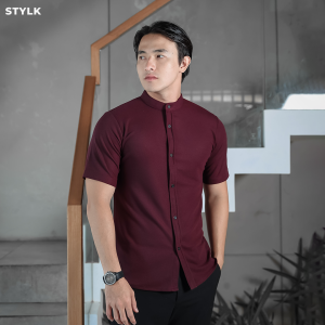 Kemeja Hitam Pria Casual Lengan Pendek Slim Fit Anti Kusut Nyaman dan Lembut - Stylelaki LAPIQUE