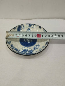 dĩa sứ hoa văn chữ phúc 13cm dĩa sứ trắng 15cm dĩa lót chén trắng