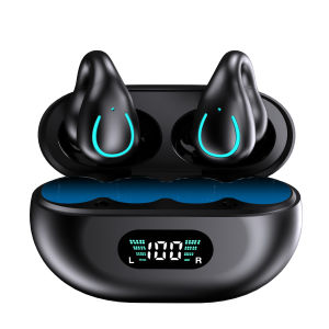 Beiziye AI Intelligent Translatio Wireless Bluetooth Earphones Ear-clip LED Power Display Headset Sport Earbuds for Phone HD Sound Game Headphones