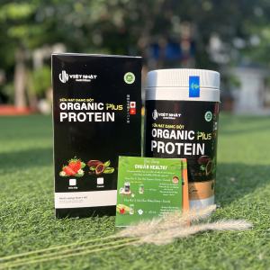 Combo 2 Sữa Hạt Organic Protein Plus vị Cacao Vani Dâu tây - Việt Nhật Nutrition