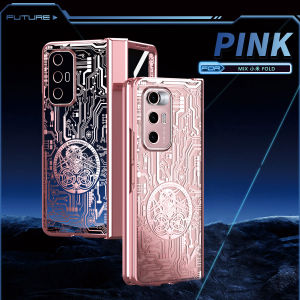 Zeallion mạ cơ khí Patter vỏ điện thoại cho [Xiaomi Mi Mix gấp] với vỏ bảo vệ bản lề Miếng dán kính bảo vệ màn hình