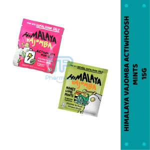 🍃HIMALAYA VAJOMBA CANDI ACTIWOOSH/ HONEY LIME MINT WITH HIMALAYAN SALT 15G🍃