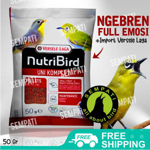 SEMPATI Nutribird Uni Komplet 50 Gram Kemasan Plastik Pakan Burung Pleci Oriental White Eye Nutribird Uni Complete Komplit Komplete Complet Versele Laga UNK50