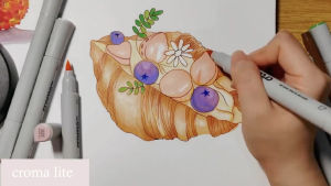 Croma Markers - Dual Tip Alchohol Based Markers Brush Tip and Broad Order in 1/12/24/36 setsSoft&Hard Dual-tip Marker Pen