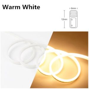 PLH 12V Neon Light Strip SMD 2835 120Leds/m Flexible LED Strip Tape IP67 Waterproof Neon Sign Neon Tube for Home Holiday Decoration Bar Decoration