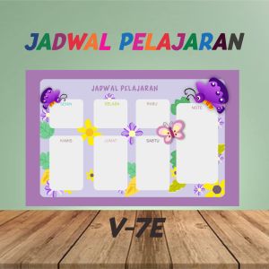 Poster Jadwal Mata Pelajaran Best Seller / Weekly Planner / Free Desain / Vol 7