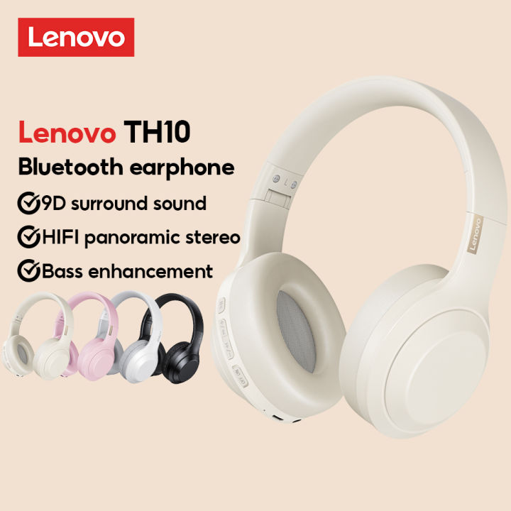 *Tai nghe Lenovo TH10 Bluetooth âm thanh nổi giảm ồn thoải mái chống ...