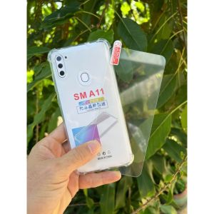 Ốp chống sốc kèm cường lực thường không full Samsung A10 - A10S - A11 - A12 - M12 - A13 - A14 - A15 - M15 - A16