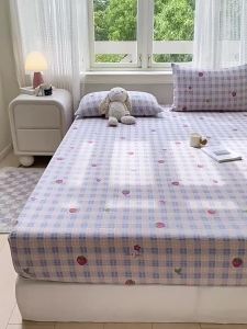 Three-piece set of double-layer gauze fitted sheets all pure cotton all-season mattress protectors full-coverage bed covers single piece and grade
