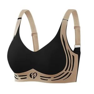 AANNEE Close-fitting Wireless Deep V Bra Shockproof Seamless Brassiere for Women Comfortable Anti-sagging Push Up Underwear Girls