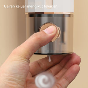 Dispenser Sabun Cair Dinding 450ML Manual Dispenser Sabun Cair Kamar Mandi Terpasang di Dinding Aksesor