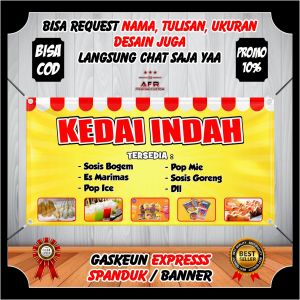 Spanduk Banner Toko Kedai Makanan Seduh Banner Kedai Makanan Toko Kedai Berkualitas Custom Desain