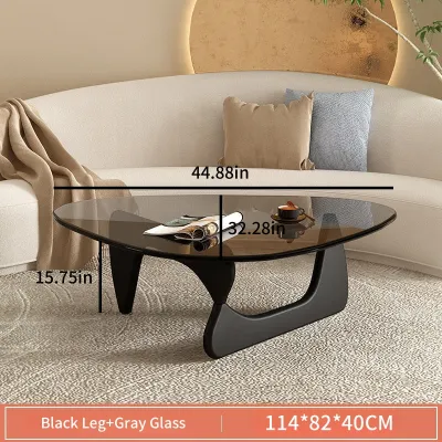 nordic center table for sala minimalist side table for living room elegant glass coffee table sofa table tea table black