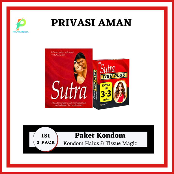 Sutra Tisu Plus Isi 6 Pcs & Kondom Sutra Merah isi 3 pcs Tissue sutra