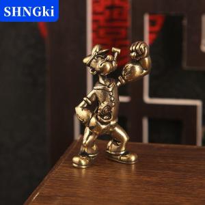 SHNGki 1 2pcs Popeye các thủy thủ người đàn ông hình Brass trang trí nội thất văn phòng bàn trà nghệ thuật đồ trang trí trang trí xe hơi nhà máy tính để bàn phụ kiện
