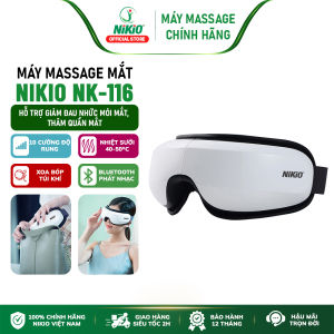 Máy Massage Mắt Nikio NK-116 - Mát Xa Túi Khí Giảm Đau Mỏi Mắt Cải Thiện Sức Khỏe Mắt Kết Hợp Âm Nhạc Tạo Cảm Giác Thư Giãn