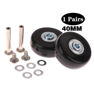 2Pcs Suitcase Luggage Wheels Replacement Rubber Roller Silent with Screw Repair Tool 40/45/50MM