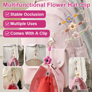 Multi-functional Flower Hat Clip Fashionable Adjustable Clip Secure Hold Women Girls Hat Accessory Outdoor Activities Daily Use
