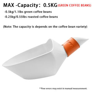 CAFEMASY Kitchen Accessories Large Container Shovel For Coffee Bean Flour Ice Cubes Capacity Measuring Tool Scoops 500g 1kg 2kg