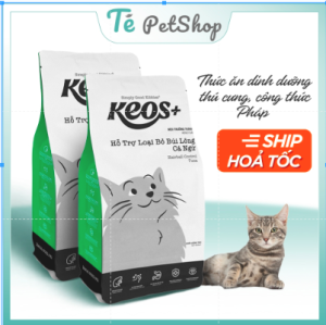 KEOS - Hạt cho mèo trưởng thành hỗ trợ giảm búi lông